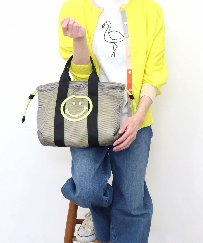 【COO SPECIAL WEEK】SMILEY 網眼抽繩手提袋